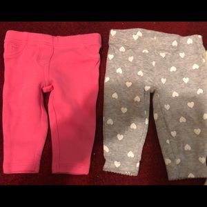 (4) newborn size pants, all Carter’s